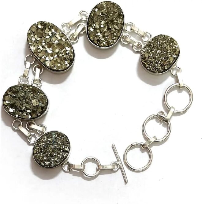 Pyrite Chain Bracelet