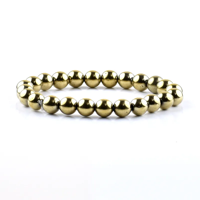 Golden Pyrite Bracelet 8 mm