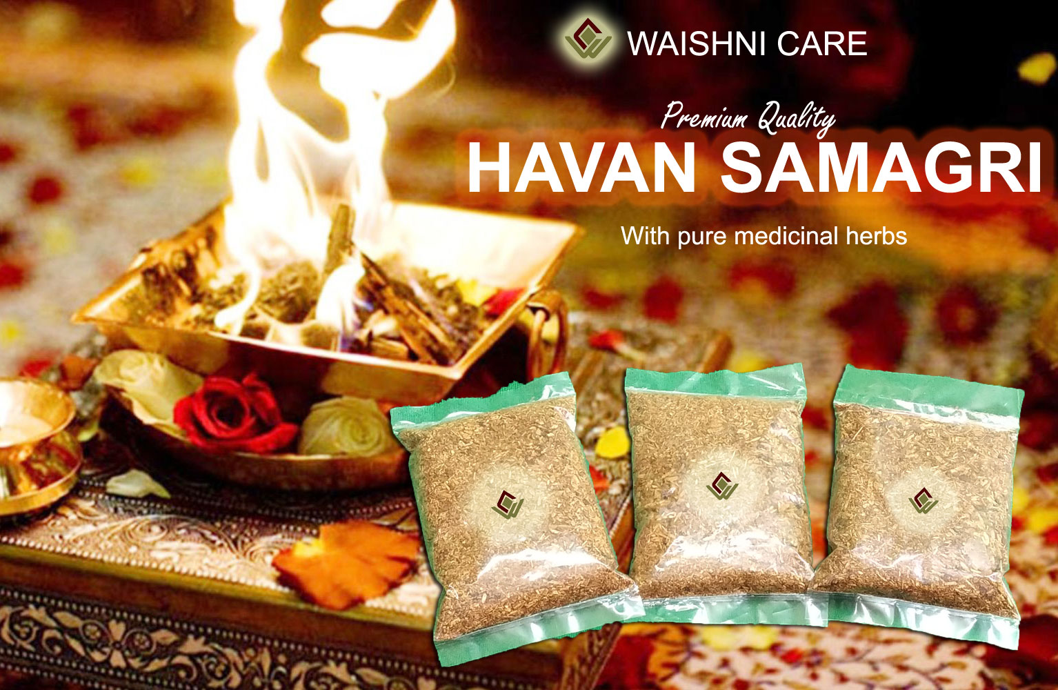 Hawan Samagri Jadi Buti with bhimseni 500 gm