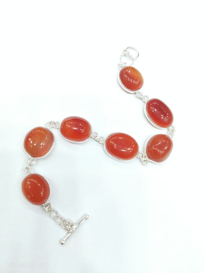 Carnelian Chain Bracelet