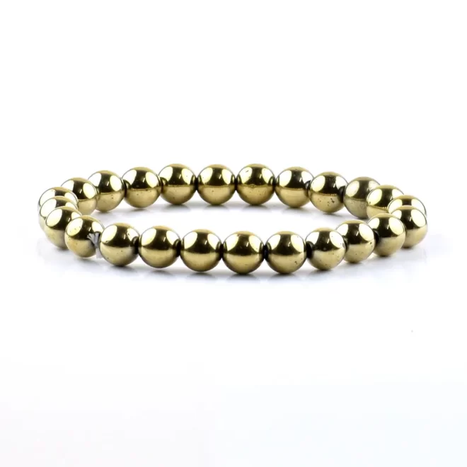 Golden Pyrite Bracelet 8 mm